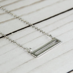 ClaudiaG Necklace Sterling Silver Parallel Necklace