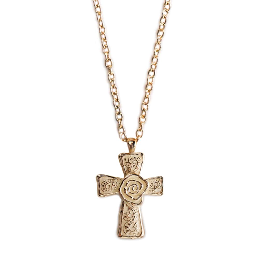 ClaudiaG Necklace White The Cross Necklace