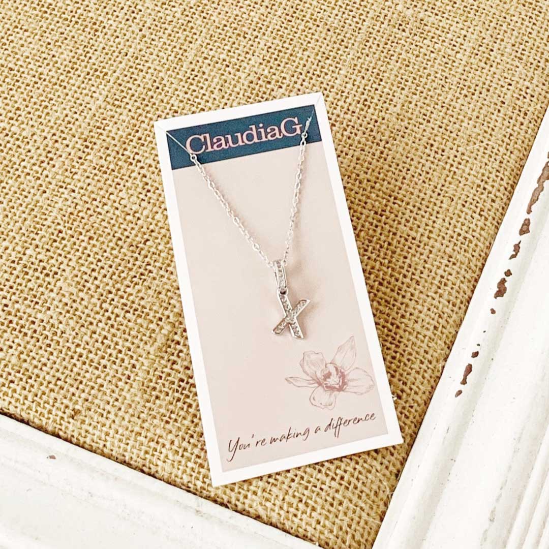 ClaudiaG Necklace X Stainless Steel Letter Necklace