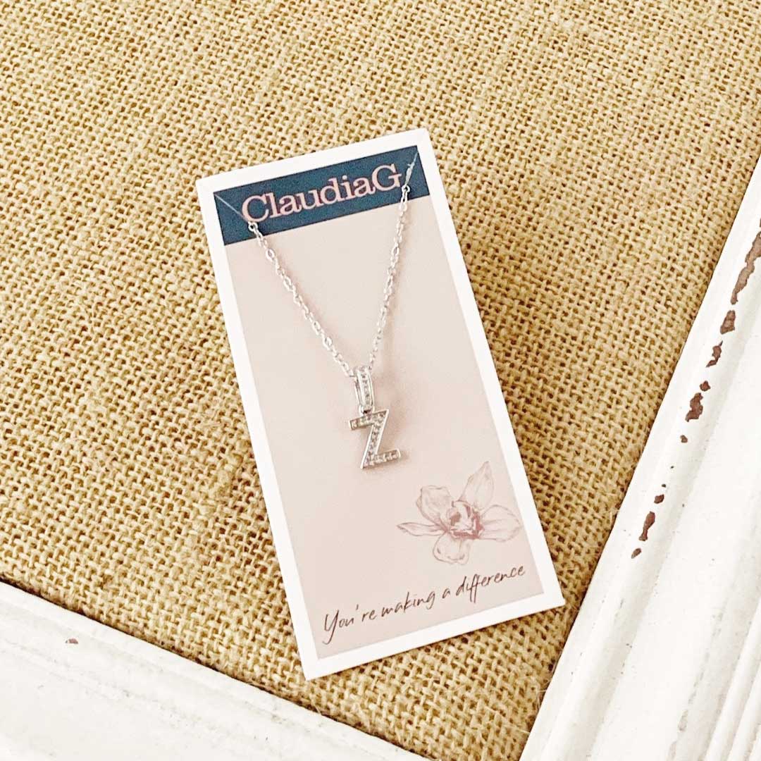 ClaudiaG Necklace Z Stainless Steel Letter Necklace