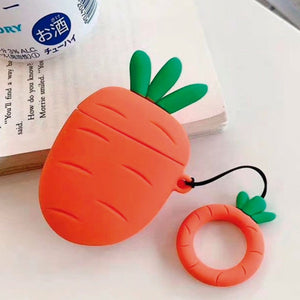 ClaudiaG Phone Accessories Funky Carrot Case for Airpods Pro