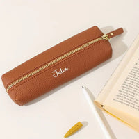 Personalized Leather Pencil Pouch