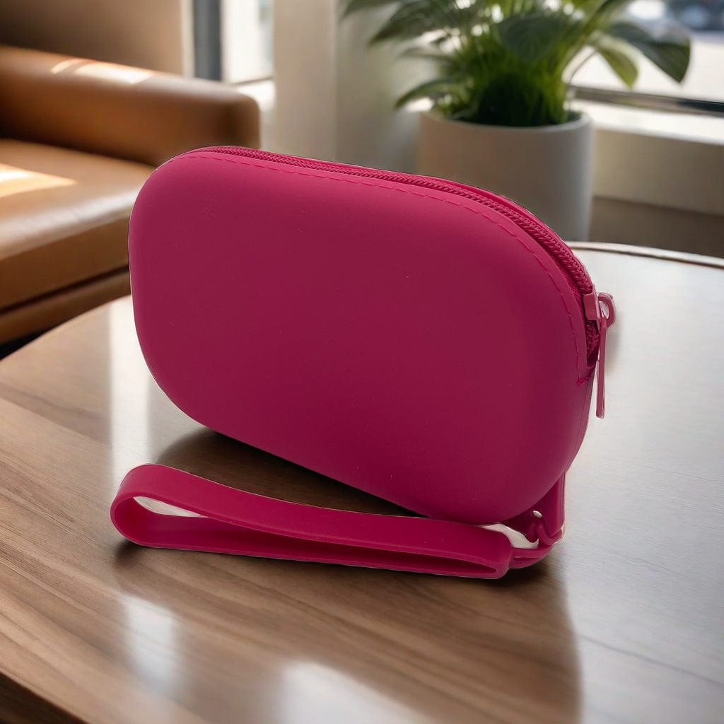 ClaudiaG Pouch Red Oval Sili Pouch