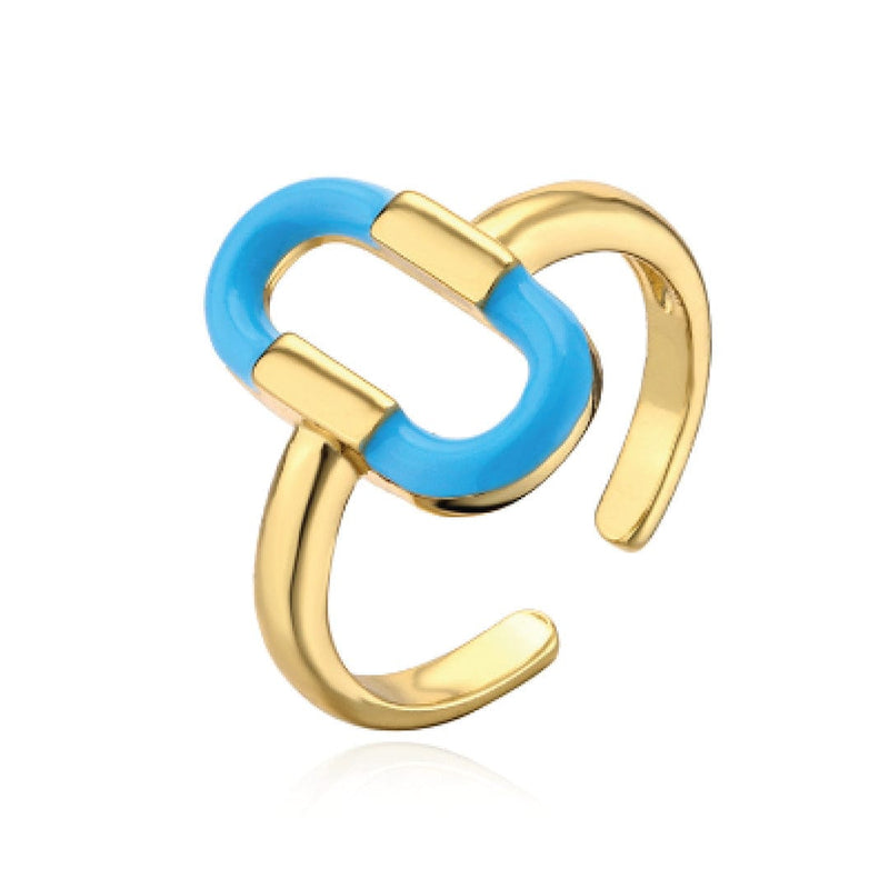 ClaudiaG Rings Blue Joelle Adjustable Ring