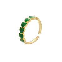 ClaudiaG Rings Green Zahra Stackable Ring