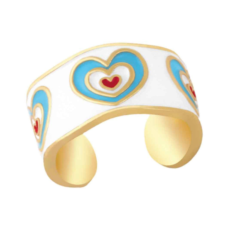 ClaudiaG Rings Light Blue Pop Hearts Ring