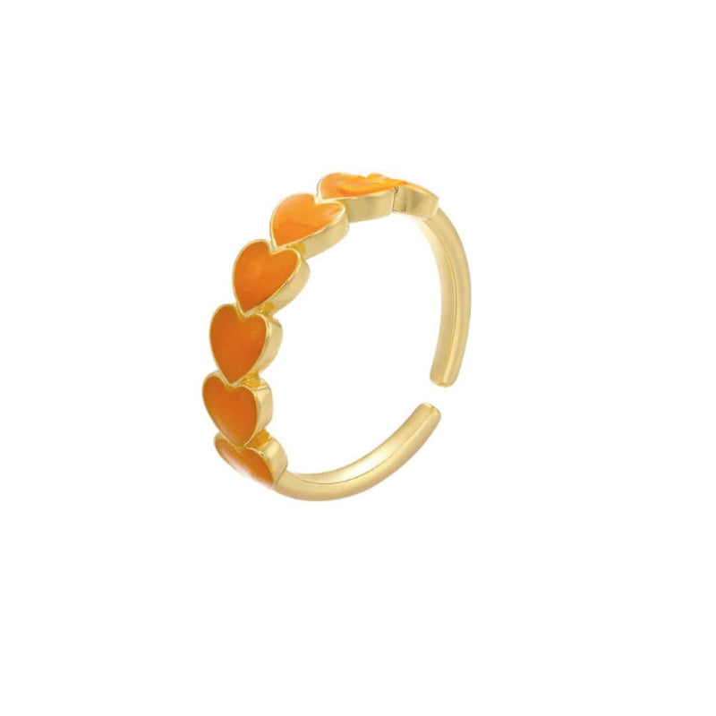 ClaudiaG Rings Orange Zahra Stackable Ring