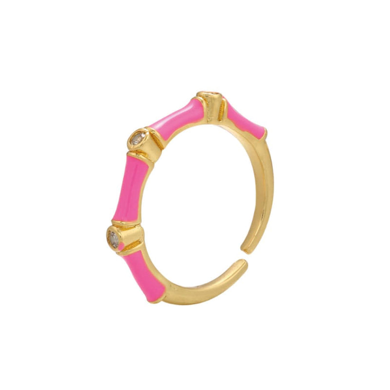 ClaudiaG Rings Pink Angie Stackable Ring