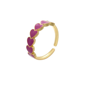 ClaudiaG Rings Purple Zahra Stackable Ring