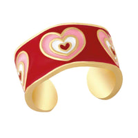 ClaudiaG Rings Red Pop Hearts Ring