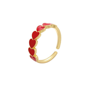 ClaudiaG Rings Red Zahra Stackable Ring