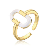 ClaudiaG Rings White Joelle Adjustable Ring