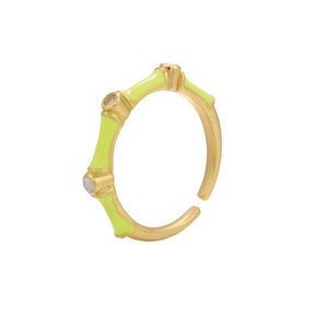 ClaudiaG Rings Yellow Angie Stackable Ring