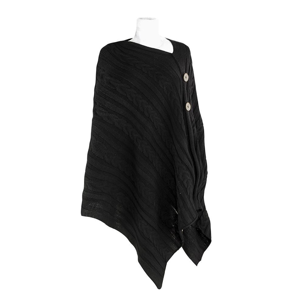 ClaudiaG Shawl Black ClaudiaG Knitted Shawl