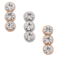 ClaudiaG Slider Collection 3 Stones Charm