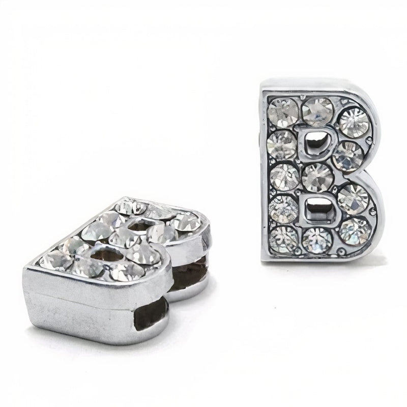 ClaudiaG Pavé Letters -Silver Charms