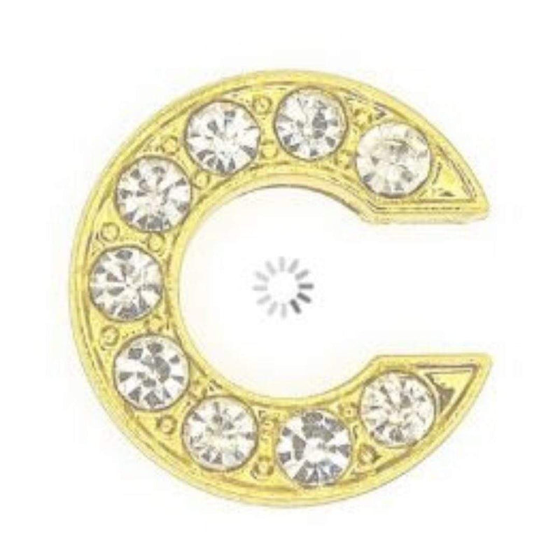 ClaudiaG Pavé Letters -Gold Charms