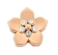 ClaudiaG Slider Collection Gold 5 Stone Flower Charm