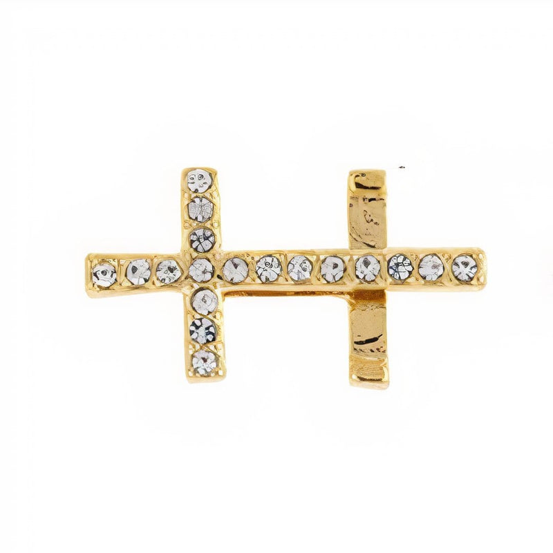 ClaudiaG Slider Collection Gold Pavé Cross Charm