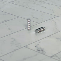 ClaudiaG Pavé Letters -Silver Charms