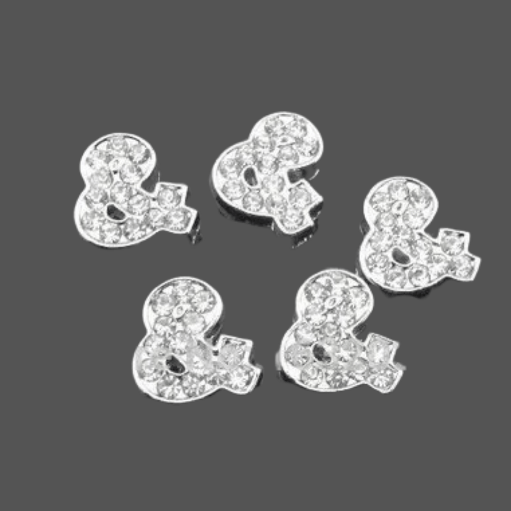 ClaudiaG Slider Collection Pavé Ampersand -Silver