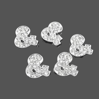 ClaudiaG Slider Collection Pavé Ampersand -Silver