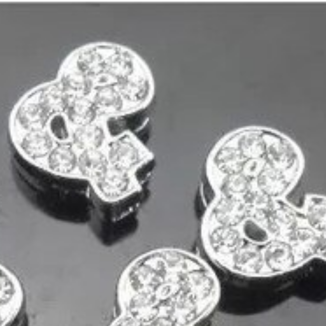 ClaudiaG Slider Collection Pavé Ampersand -Silver