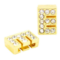 ClaudiaG Pavé Letters -Gold Charms