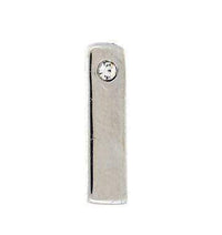 ClaudiaG Slider Collection Silver 1 Stone Bar Charm