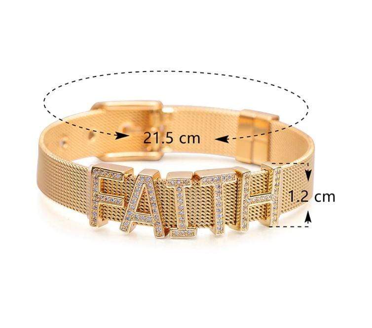 ClaudiaG Slider Collection Stainless Steel Slider Bracelet -Gold