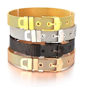 ClaudiaG Slider Collection Stainless Steel Slider Bracelet -Gold