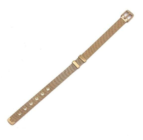 ClaudiaG Slider Collection Stainless Steel Slider Bracelet -Gold