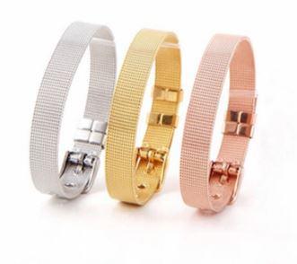 ClaudiaG Slider Collection Stainless Steel Slider Bracelet -Gold