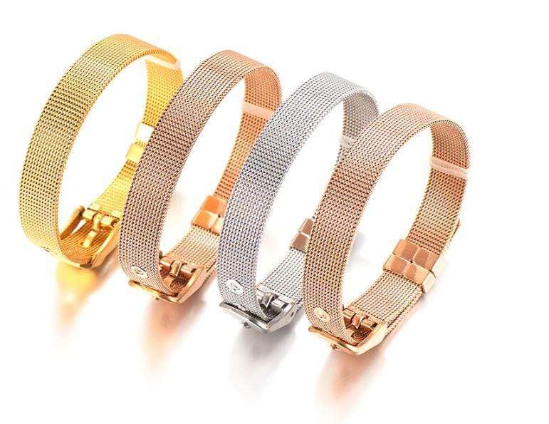 ClaudiaG Slider Collection Stainless Steel Slider Bracelet -Gold