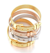 ClaudiaG Slider Collection Stainless Steel Slider Bracelet -Rose Gold
