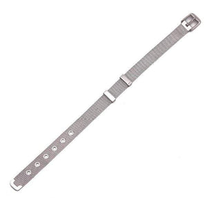 ClaudiaG Slider Collection Stainless Steel Slider Bracelet -Silver
