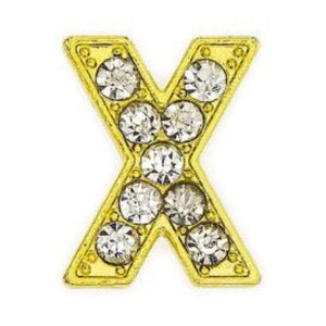 ClaudiaG Slider Collection X Pavé Letters -Gold Charms