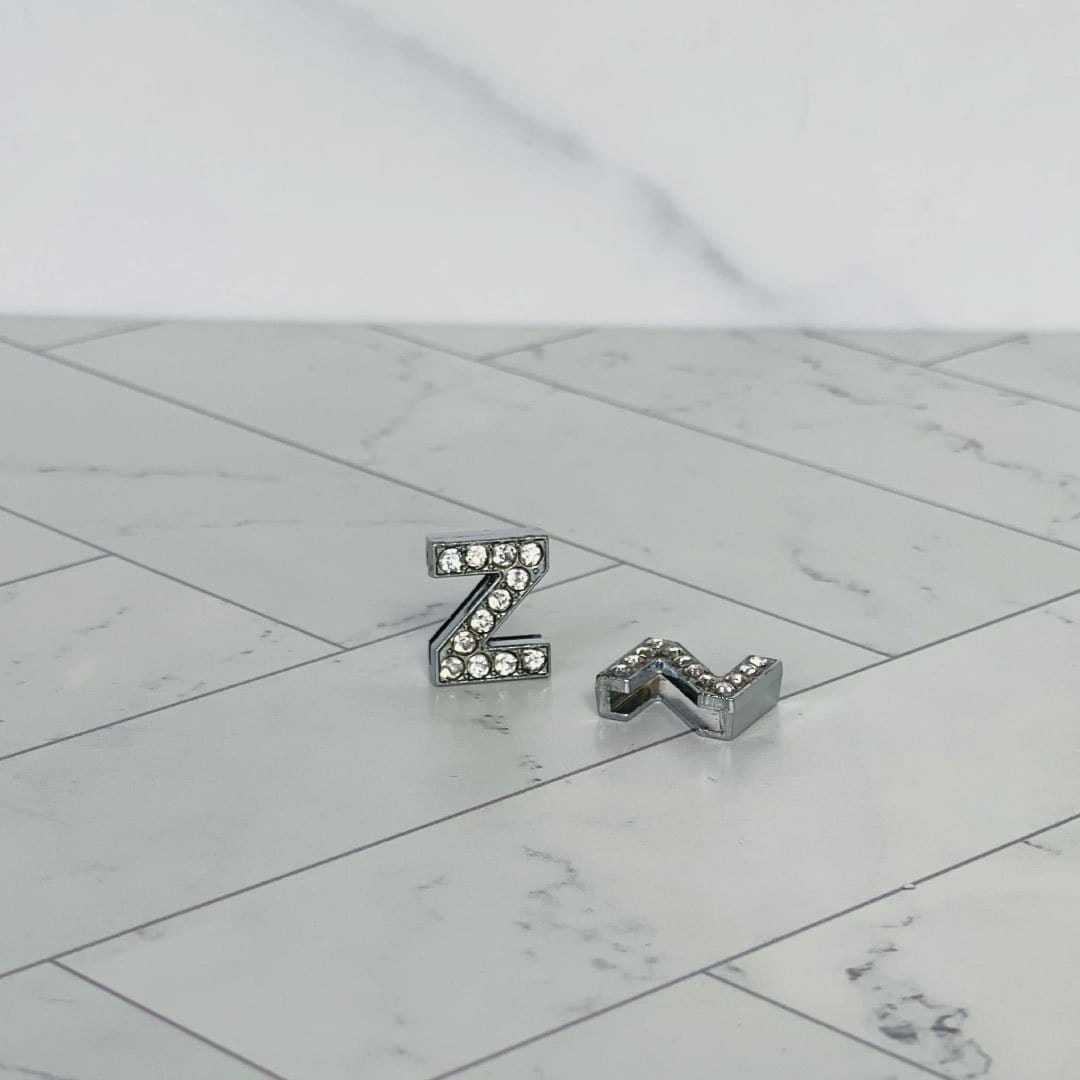 ClaudiaG Pavé Letters -Silver Charms