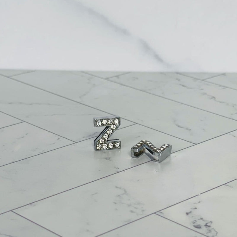 ClaudiaG Pavé Letters -Silver Charms