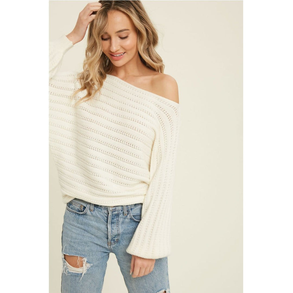 ClaudiaG Top S/M Textured Pullover Sweater