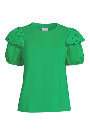 ClaudiaG Top Tate Eyelet Sleeve Top