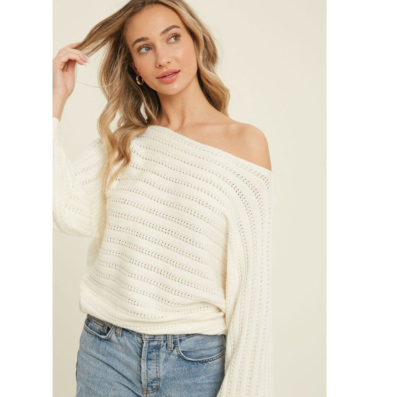 ClaudiaG Top Textured Pullover Sweater