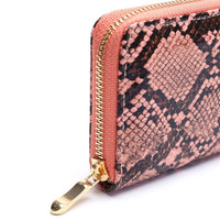 ClaudiaG Wallet Python Print Zipper Wallet