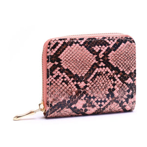 ClaudiaG Wallet Python Print Zipper Wallet