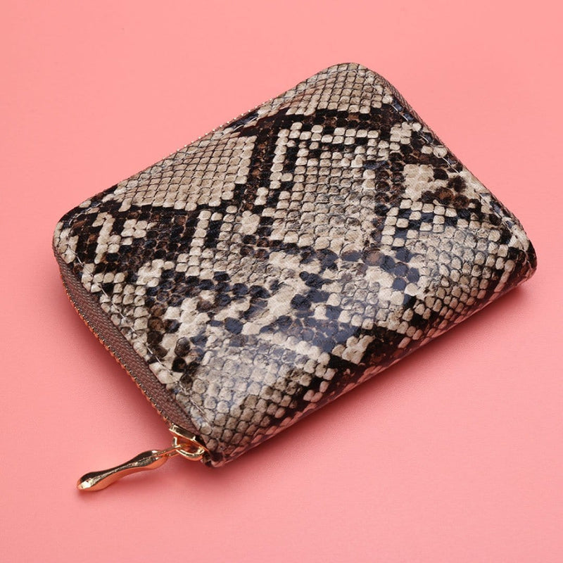 ClaudiaG Wallet Python Print Zipper Wallet