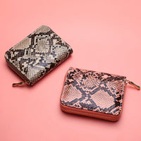 ClaudiaG Wallet Python Print Zipper Wallet