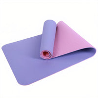 ClaudiaG Yoga Purple Color Block Yoga Mat