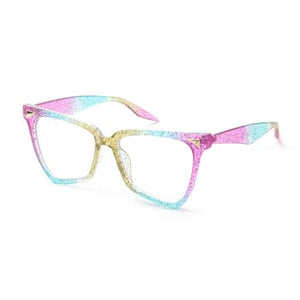 Cramilo Eyewear Blue Light Blocker Rainbow Jenavia - Women Fashion Cat Eye Blue Light Blocking Glasses