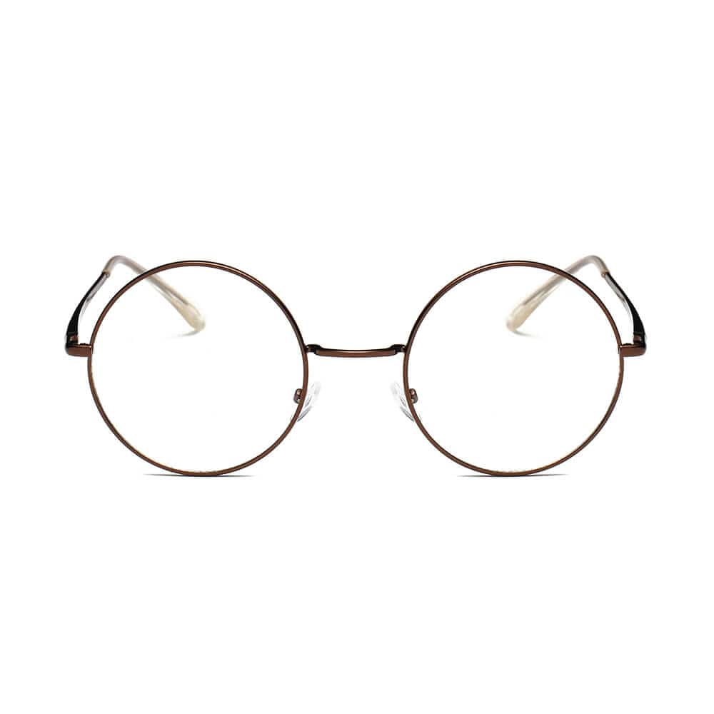 Cramilo Eyewear Clear Lens Glasses ABERDEEN | Round Clear Lens Metal Fashion Glasses Sunglasses Circle Eyewear