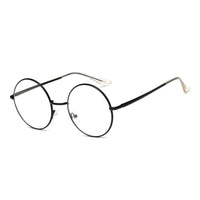Cramilo Eyewear Clear Lens Glasses Black ABERDEEN | Round Clear Lens Metal Fashion Glasses Sunglasses Circle Eyewear